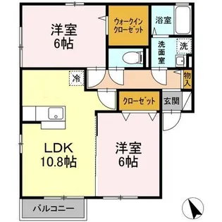 ラ・エストレラ【2階】の間取り