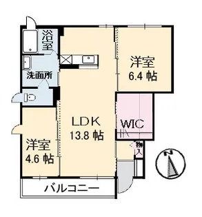 ラ・カーサ・アザレア【1階】の間取り