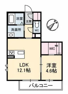 グランデ松保町【201号室】の間取り