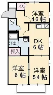 プリムローズ【1階】の間取り