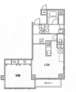 ミリアレジデンス上池袋【1102号室】の間取り