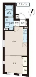 レピュア北池袋駅前レジデンス 【2階】の間取り