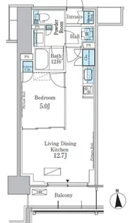 パークアクシス新宿百人町【5階】の間取り