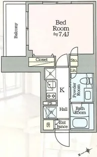 アイルグランディール池袋【4階】の間取り