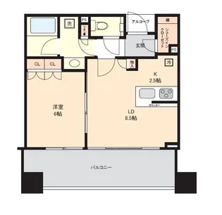 スカイフォレストレジデンス【7階】の間取り