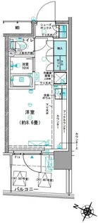 コムレジ赤羽 学生棟【3階】の間取り