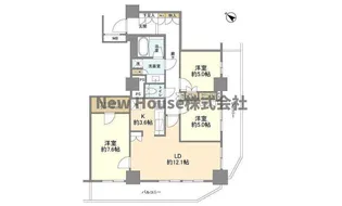 グローリオタワー巣鴨【23階】の間取り