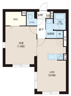 レピュア大山レジデンスⅡ【4階】の間取り