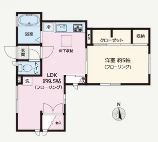 グリーンコートニューズ【1階】の間取り