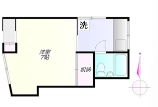 浜コーポ【1階】の間取り