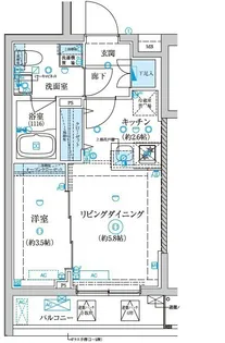 ベルシード王子神谷【3階】の間取り