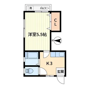 ヴィラ上池【3階】の間取り