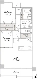ルミークアン本郷【8階】の間取り