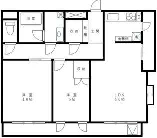 アーバングレイス 民泊・事務所不可【2階】の間取り