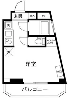 ワコー第2マンション【5階】の間取り