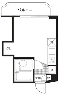 ワコー第2マンション【5階】の間取り