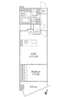 ルミーク本町ウェスト【2階】の間取り