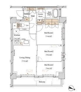 ブランシエスタ江古田【2階】の間取り