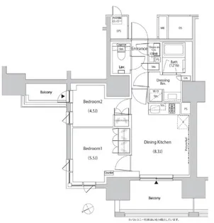 ザ・パークハビオ目白タワー【11階】の間取り