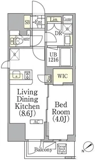 ジオエント池袋【3階】の間取り