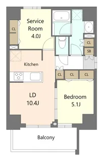 S-RESIDENCE板橋大山brim【7階】の間取り