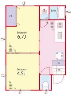 小日向テラス【1階】の間取り