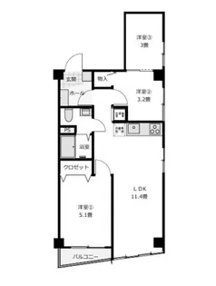 ニッコンビル10階【10階】の間取り