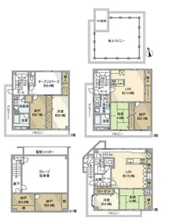 東京都板橋区桜川3丁目【一戸建】の間取り