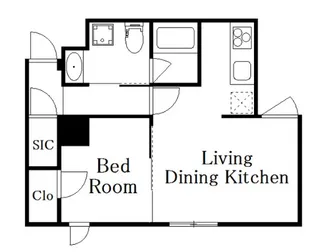 Decor Blocco Oyama Due【1階】の間取り