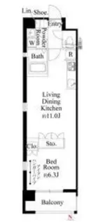 R-STYLE文京小石川【7階】の間取り