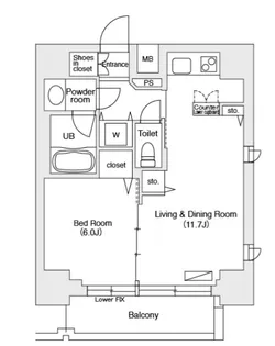 エミリブ池袋【8階】の間取り