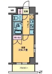 カスタリア要町【11階】の間取り