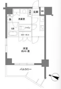 カスタリア大塚Ⅱ【9階】の間取り