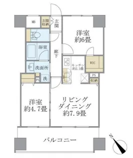 エミリブ東長崎【5階】の間取り