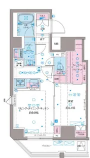 ガリシア新宿NorthⅡ【11階】の間取り