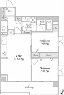 ルミークアン本郷【2階】の間取り