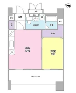 ロネスタR文京護国寺【10階】の間取り