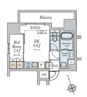 Alivis十条【11階】の間取り