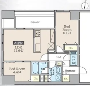 ルミエール三番町【6階】の間取り