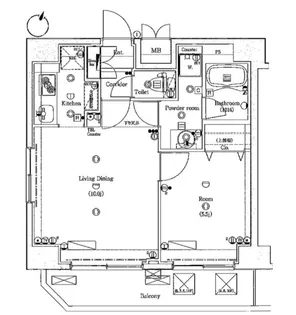 グランヴァン板橋本町Ⅱ【10階】の間取り
