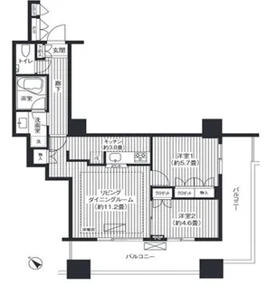 エアライズタワー【6階】の間取り