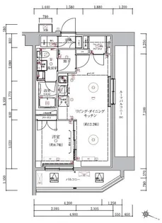 ベルシード板橋本町プレミアⅡ【5階】の間取り