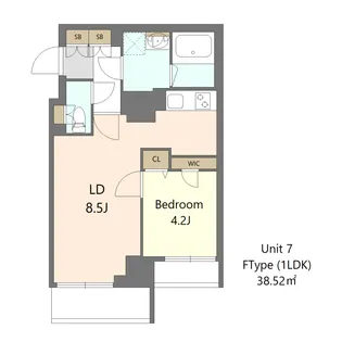 S-RESIDENCE高島平asolea【6階】の間取り