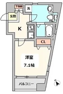 BondsTerrace池袋【10階】の間取り