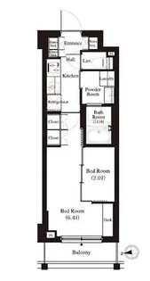 アーバンパーク江古田の森【1階】の間取り