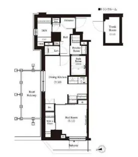 アーバンパーク江古田の森【5階】の間取り