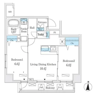 クラリティア板橋本町【4階】の間取り