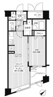 コスモリード新宿余丁町【1階】の間取り