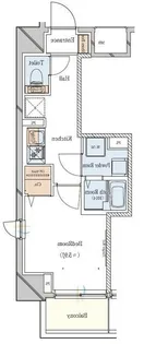ガリシア駒込EAST【4階】の間取り