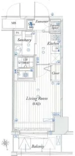 THEパームス東武練馬【7階】の間取り